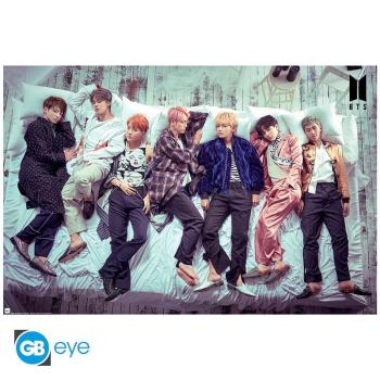 BTS - Poster Maxi "Gruppenbett"  Dieses BTS Poster ist ein Muss für jeden Fan der Gruppe!